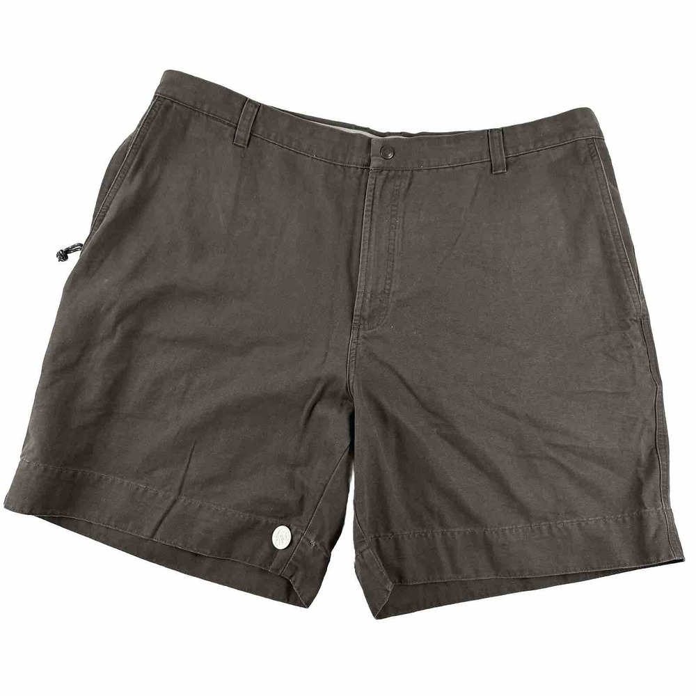 Columbia Canvas Shorts Men 41 8" Inseam Dark‎ Brown Cotton Hiking Outdoors